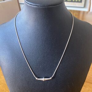 Sterling silver geometric  necklace